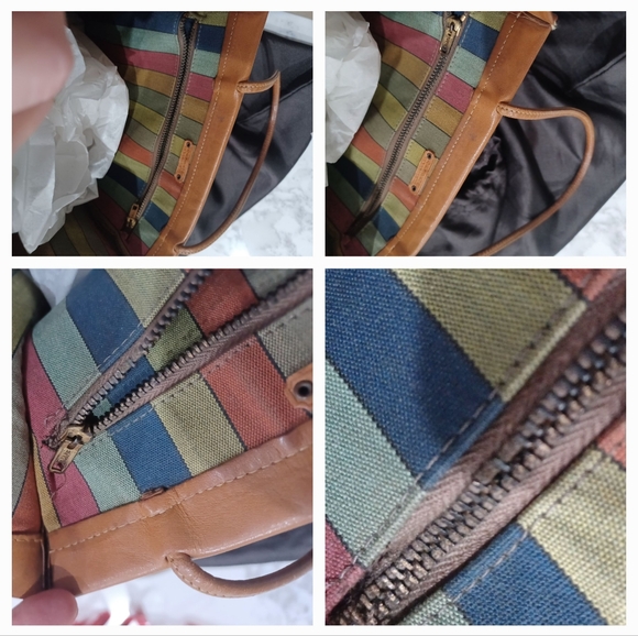 VINTAGE COACH 1960's BONNIE CASHIN HARNESS LEATHER COACH CASHIN CARRY LUNCH TOTE - Picture 4 of 17